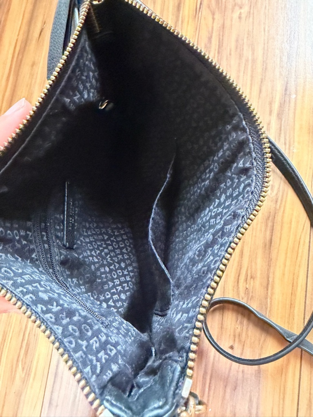 kate spade Black Leather Crossbody with Gold Hardware - Picture 5 of 9